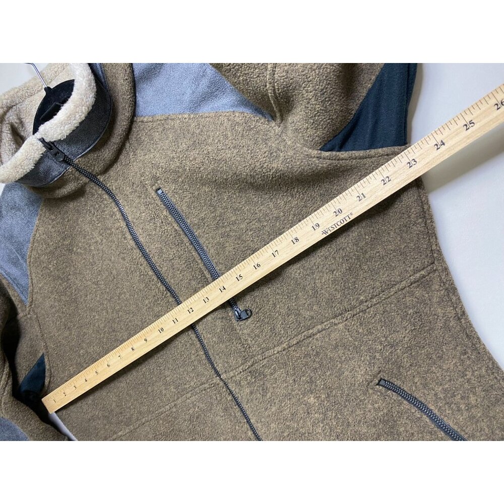 Kuhl Mens Alpenwurx Fleece Full Zip Jacket Size Medium Brown Faux Sherpa Outdoor - Picture 4 of 16
